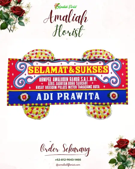 Papan Bunga Ucapan Selamat Srengsem